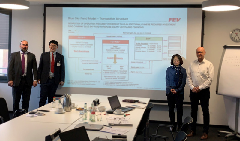 财信公司赴德国FEV项目考察洽谈